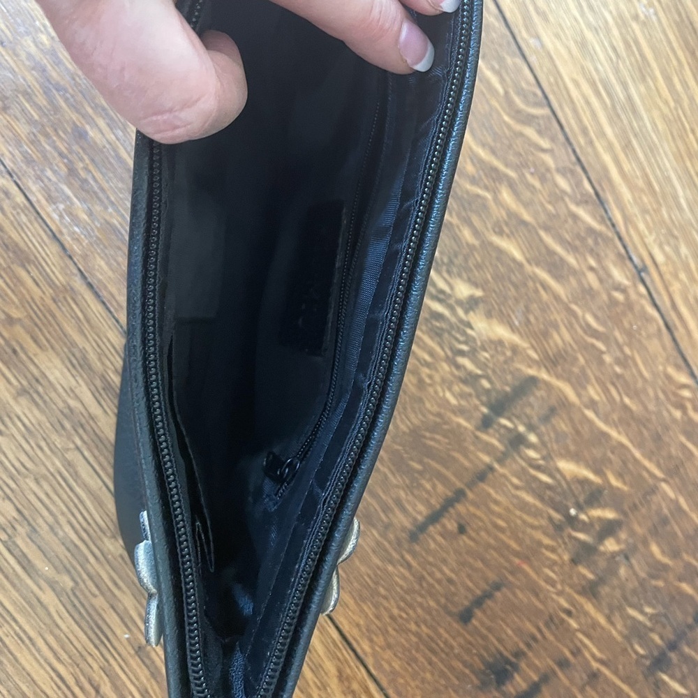 👜❤️🔥NWT Super Cute Black Leather Shoulder Bag - Picture 3 of 4